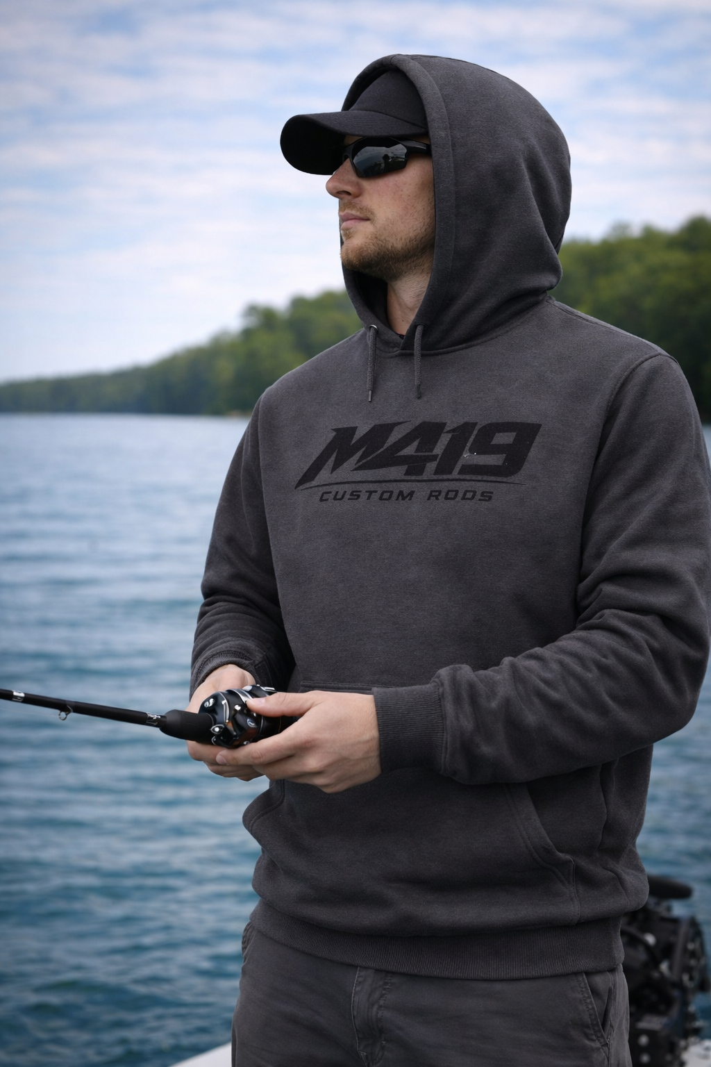 M419 Performance Heavyweight Charcoal Hoodie
