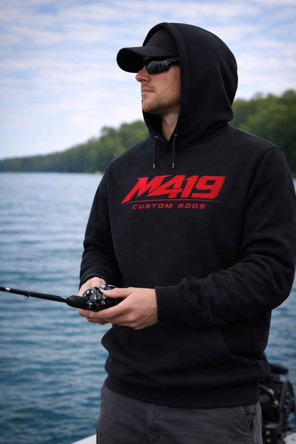 M419 Performance Heavyweight Black Hoodie